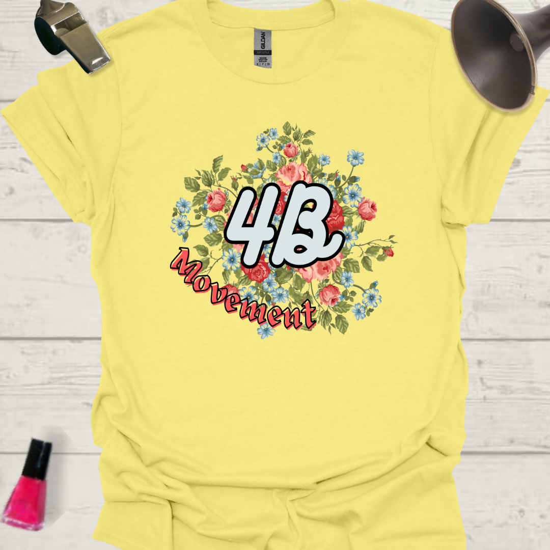Feminist T-Shirt 4B Movement Floral Feminist Design