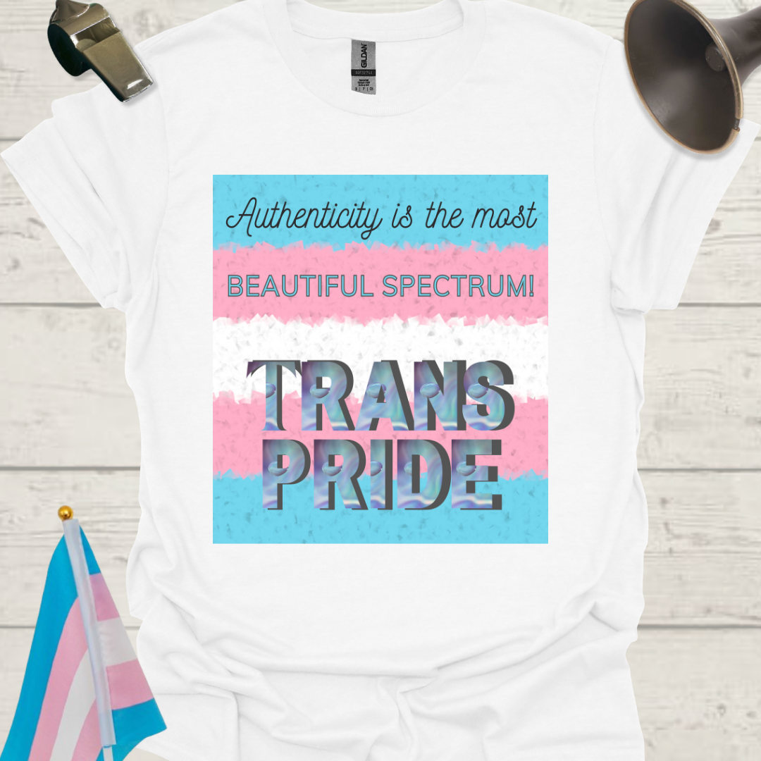 Unisex T-Shirt Authenticity Trans Pride Flag