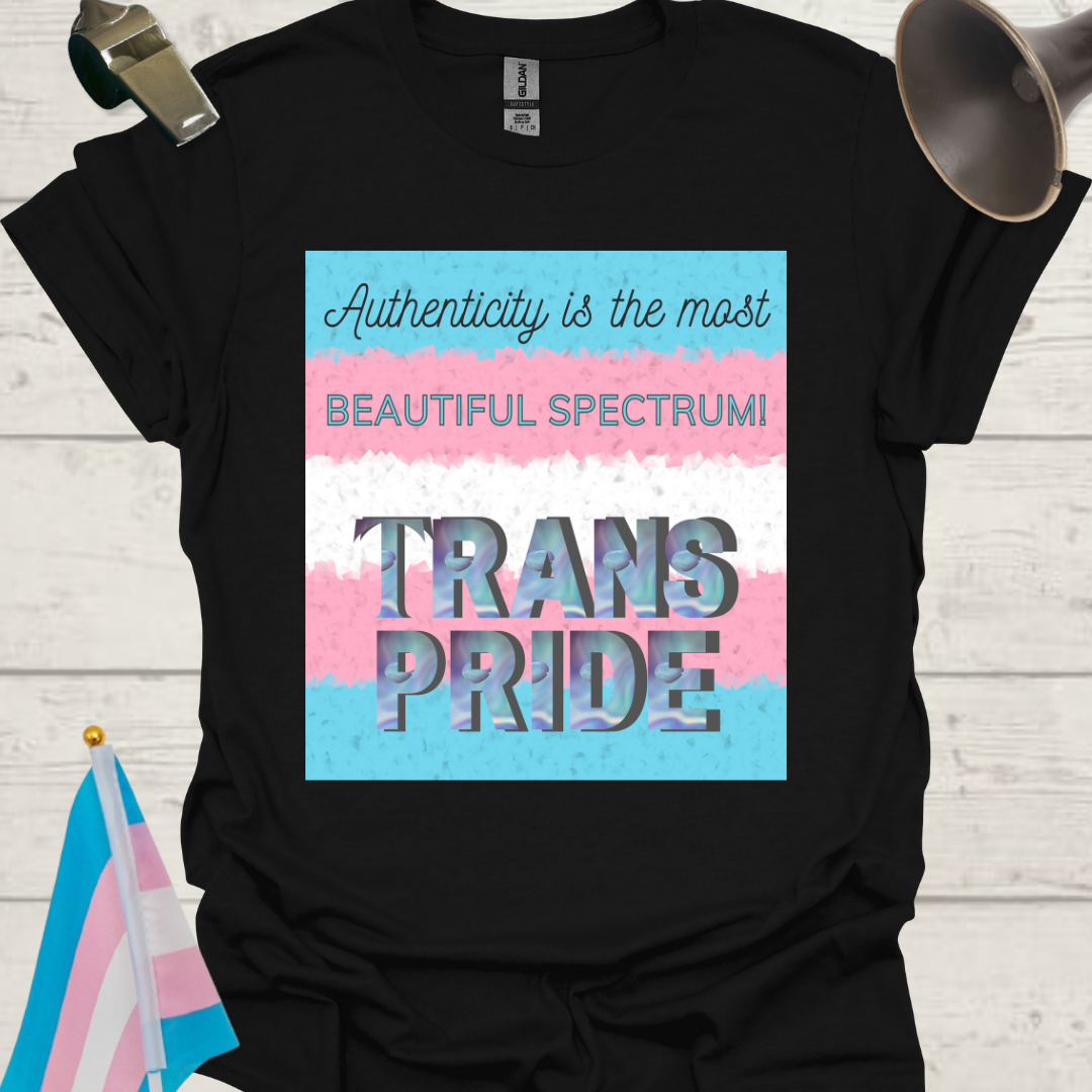 Unisex T-Shirt Authenticity Trans Pride Flag