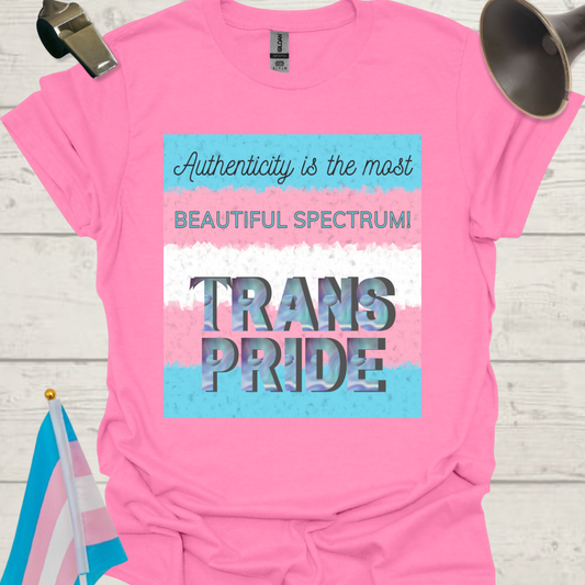 Unisex T-Shirt Authenticity Trans Pride Flag