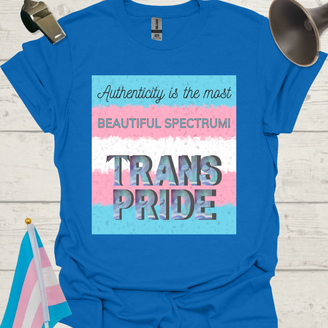 Unisex T-Shirt Authenticity Trans Pride Flag