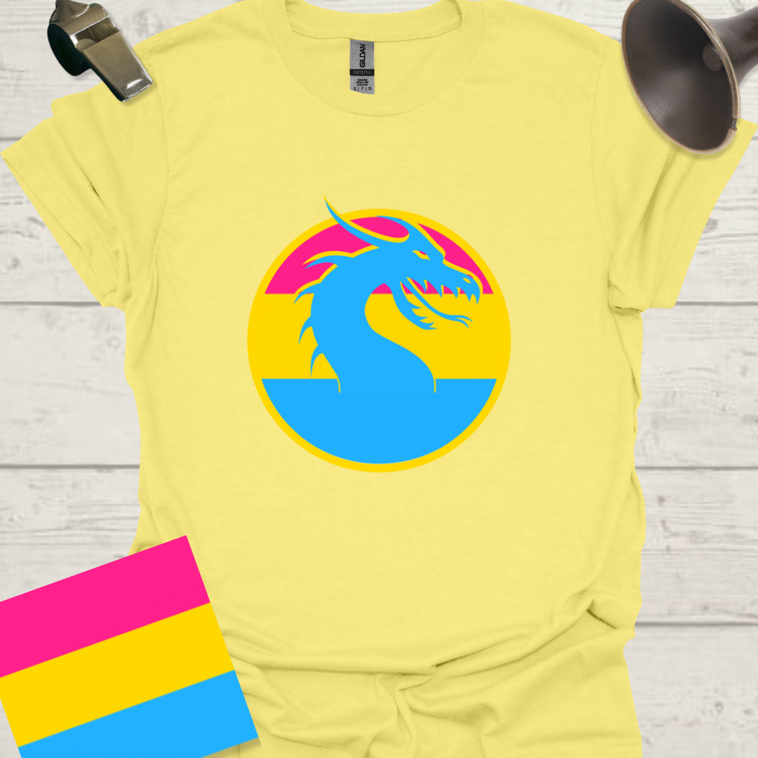 Pansexual Sphere Blue Dragon T-Shirt