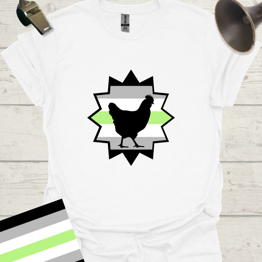 Star Chicken Agender Pride T-Shirt