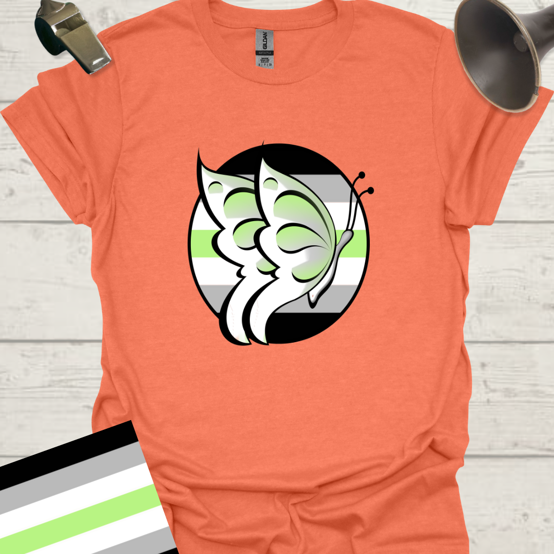Sphere Butterfly Agender Pride T-Shirt