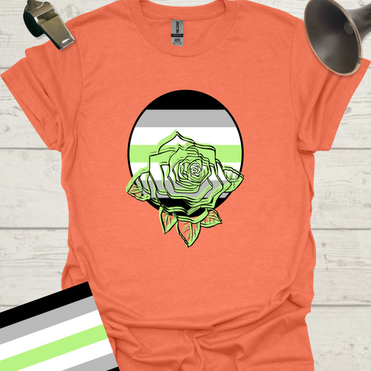 Sphere Rose Agender Pride T-Shirt
