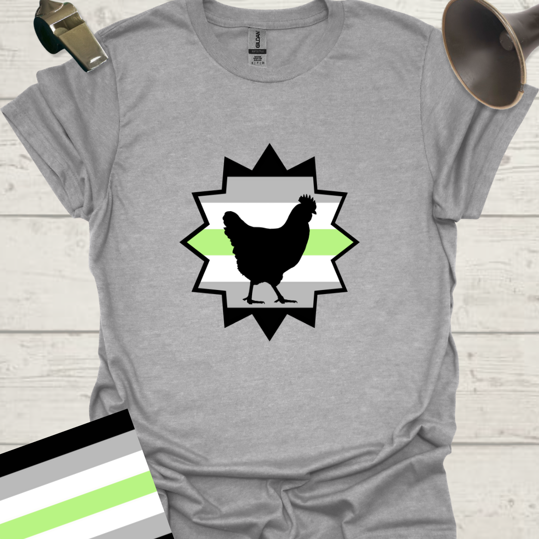 Star Chicken Agender Pride T-Shirt