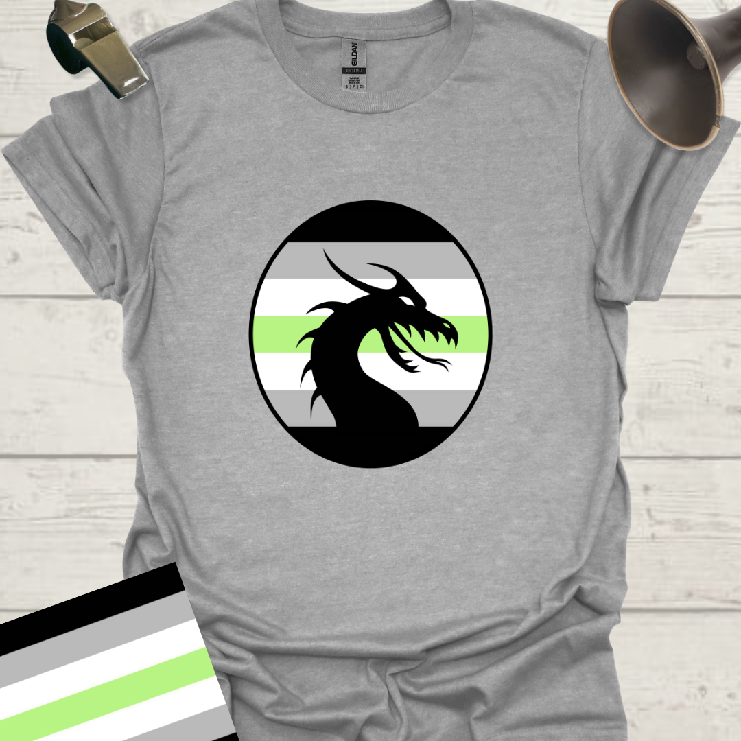 Sphere Dragon Agender Pride T-Shirt