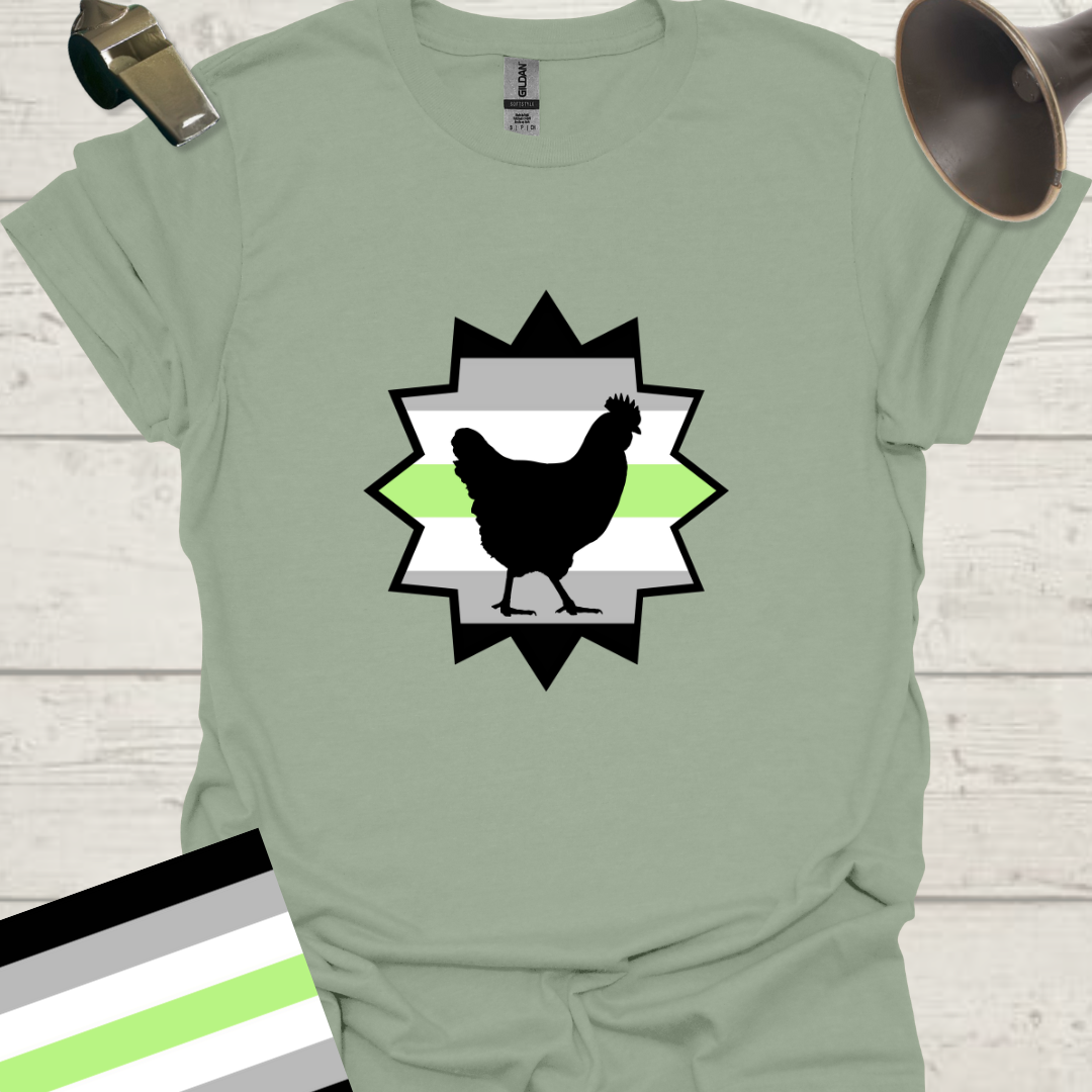 Star Chicken Agender Pride T-Shirt