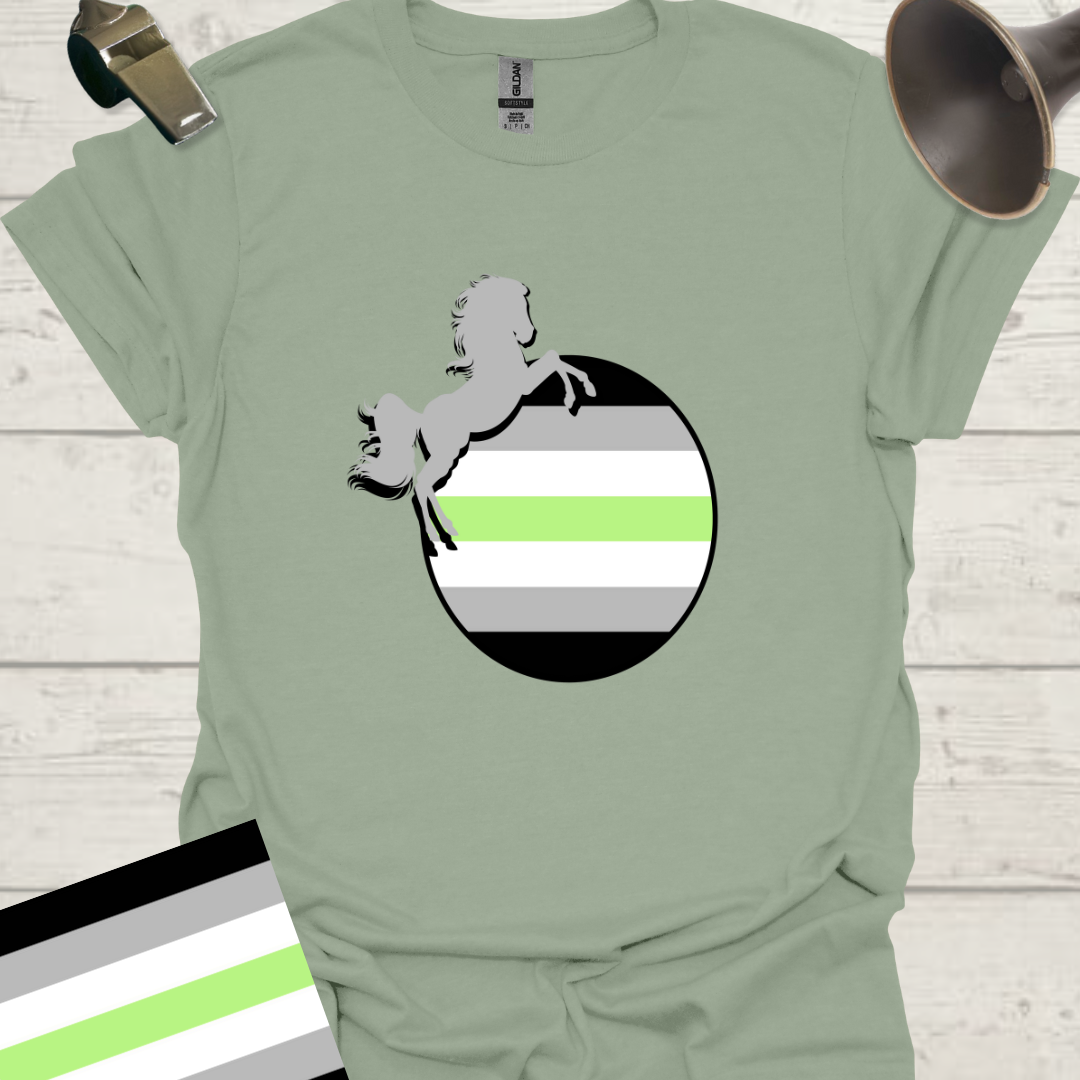 Sphere Horse Agender Pride T-Shirt