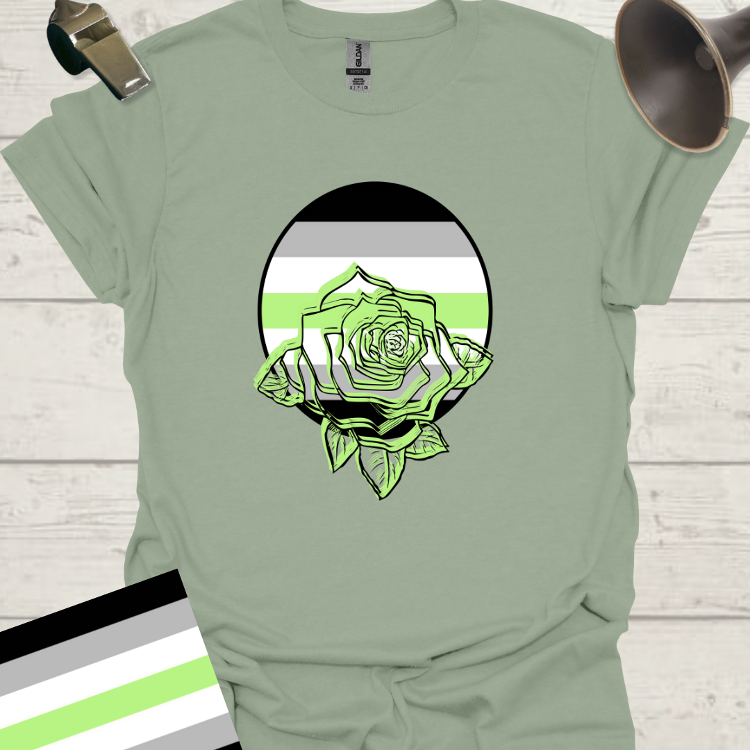 Sphere Rose Agender Pride T-Shirt