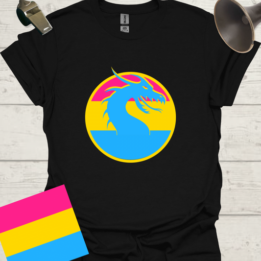 Pansexual Sphere Blue Dragon T-Shirt