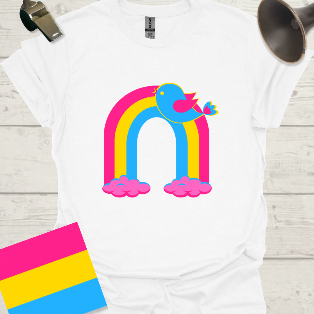 Pansexual Rainbow Bird T-Shirt