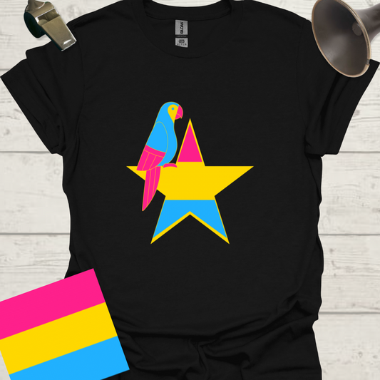 Pansexual Star Parrot T-Shirt