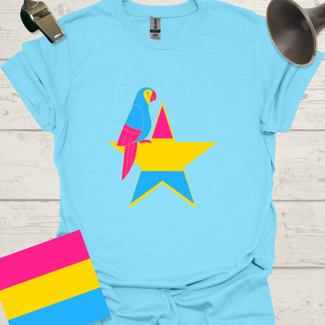 Pansexual Star Parrot T-Shirt