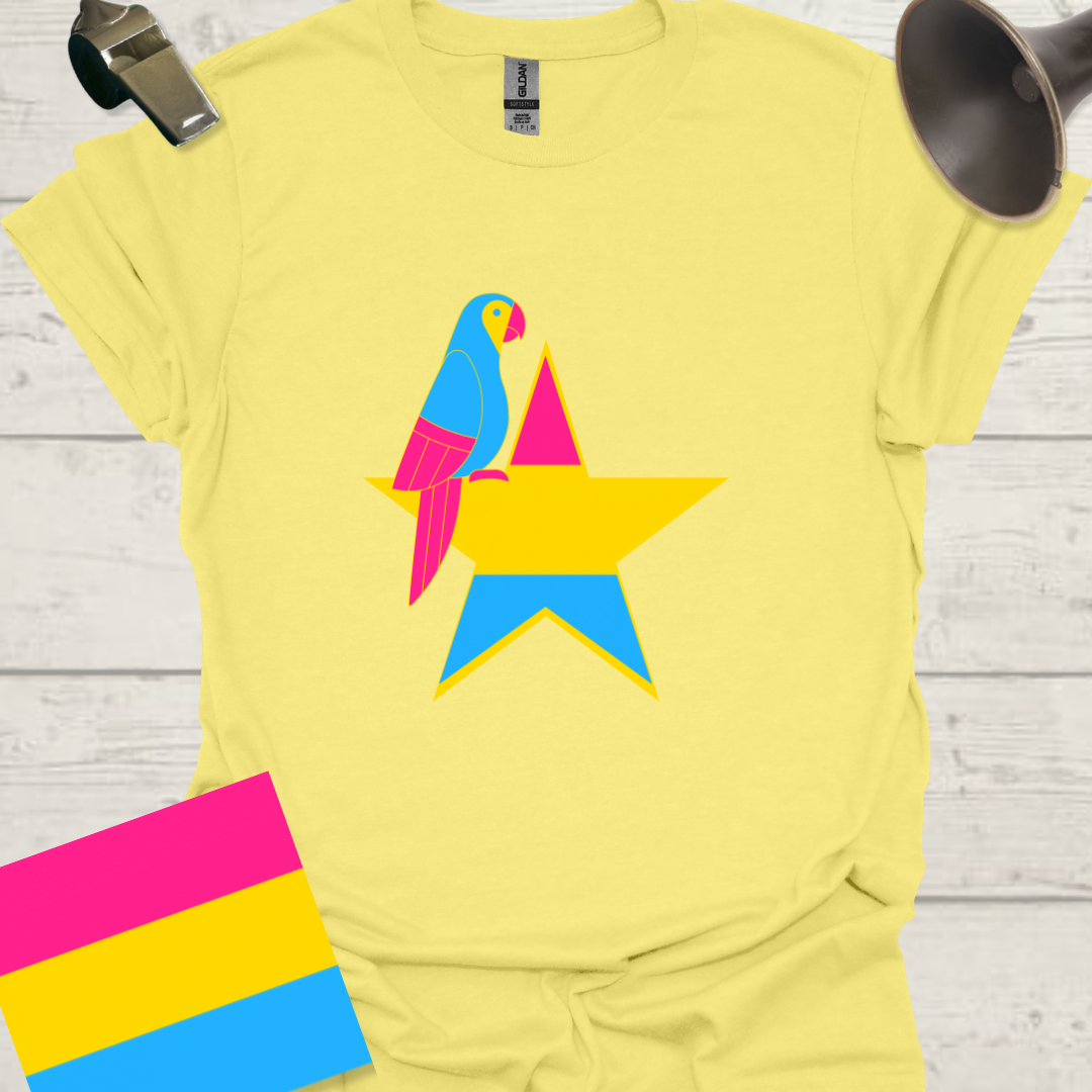Pansexual Star Parrot T-Shirt