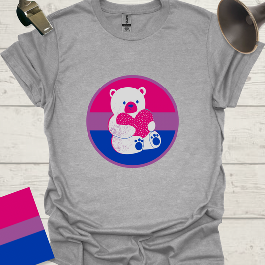 Bisexual Flag Sphere Bear T-Shirt