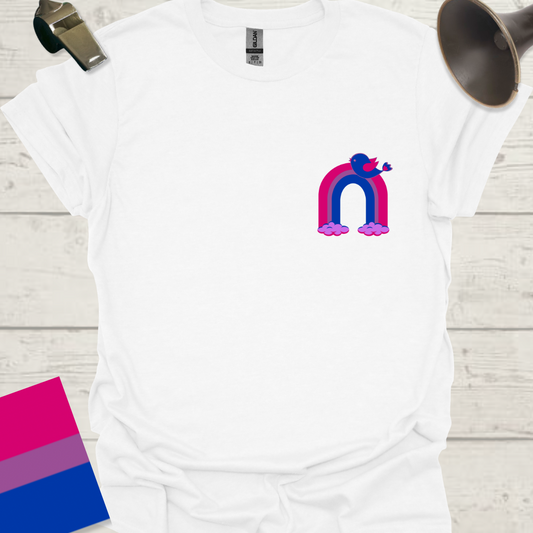 Bisexual Flag Rainbow Bird T-Shirt