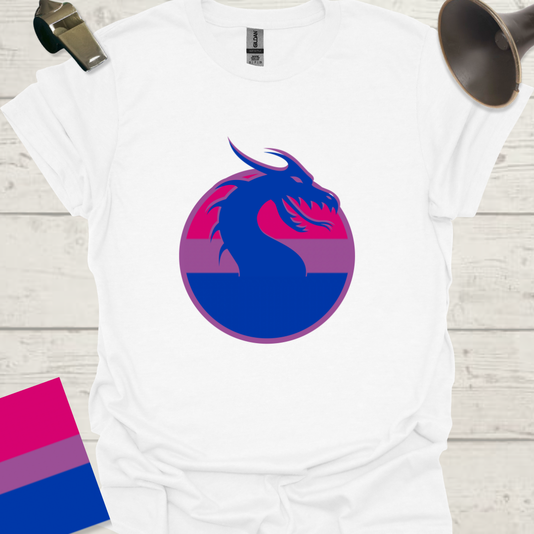Bisexual Flag Sphere Dragon T-Shirt
