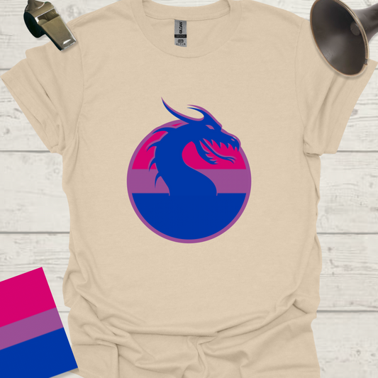 Bisexual Flag Sphere Dragon T-Shirt
