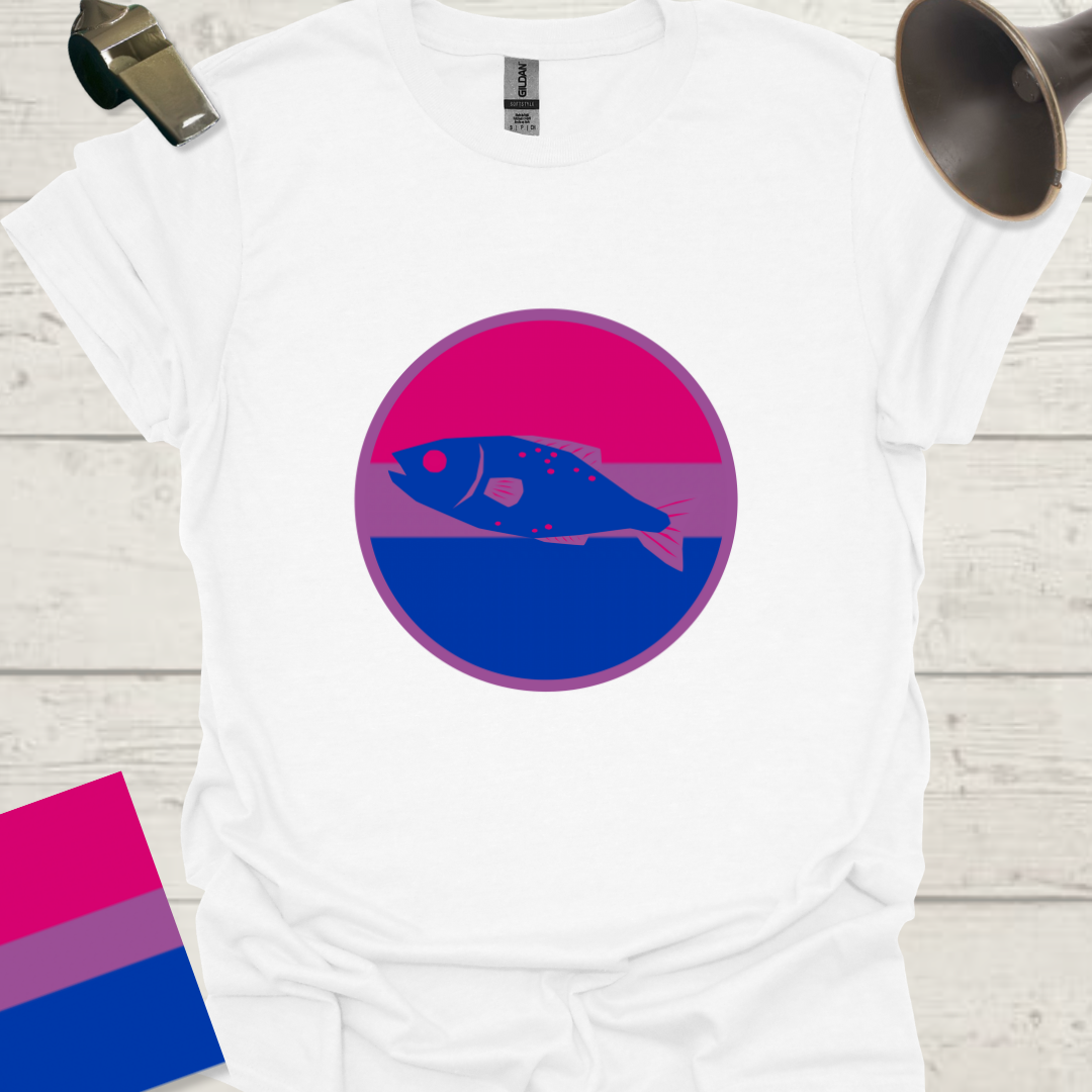 Bisexual Flag Sphere Fish T-Shirt