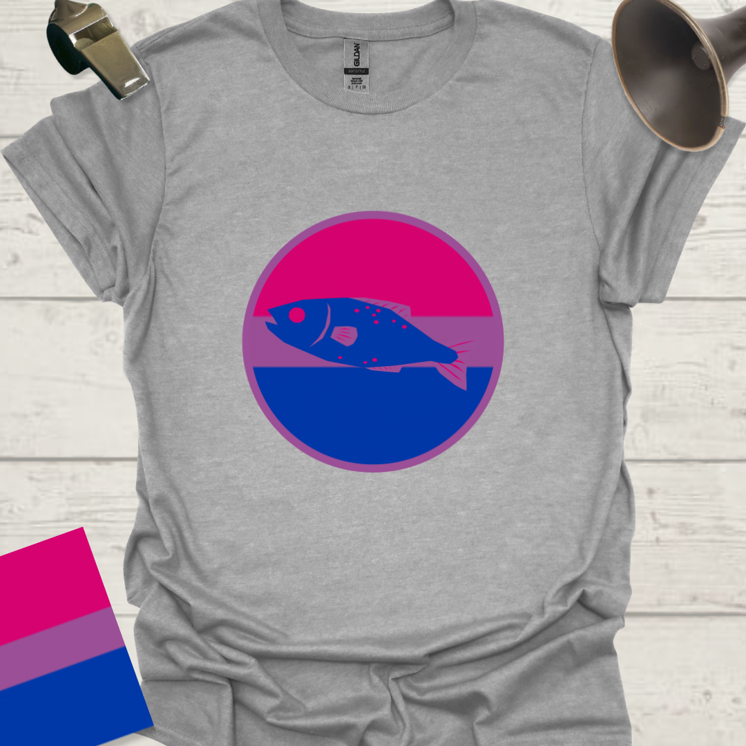 Bisexual Flag Sphere Fish T-Shirt