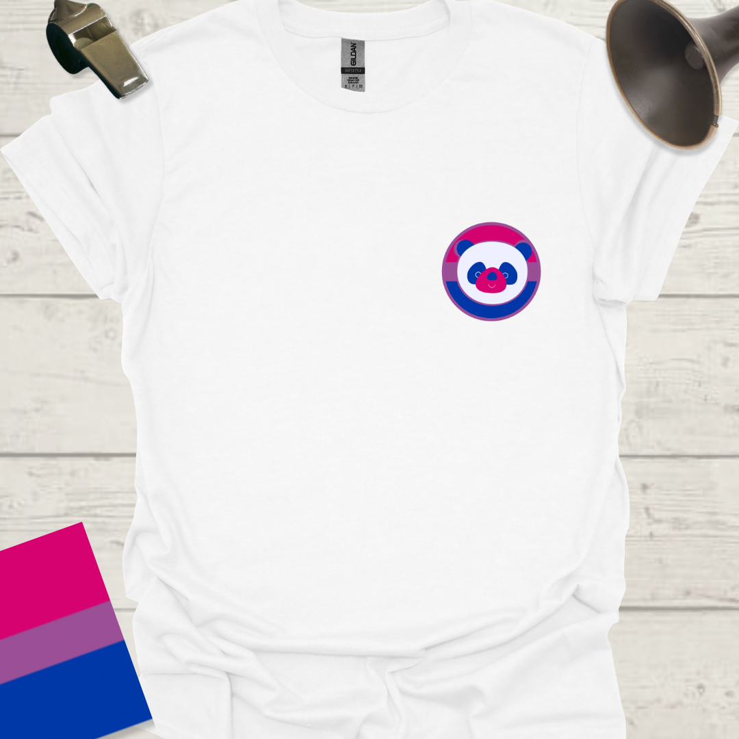 Bisexual Flag Sphere Panda T-Shirt
