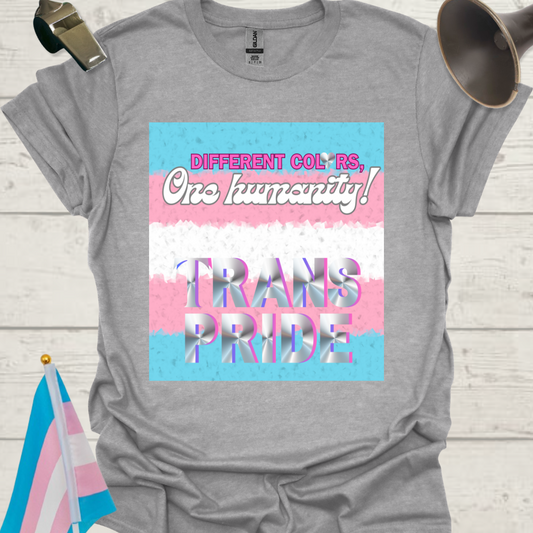 Unisex T-Shirt Humanity Trans Pride Flag
