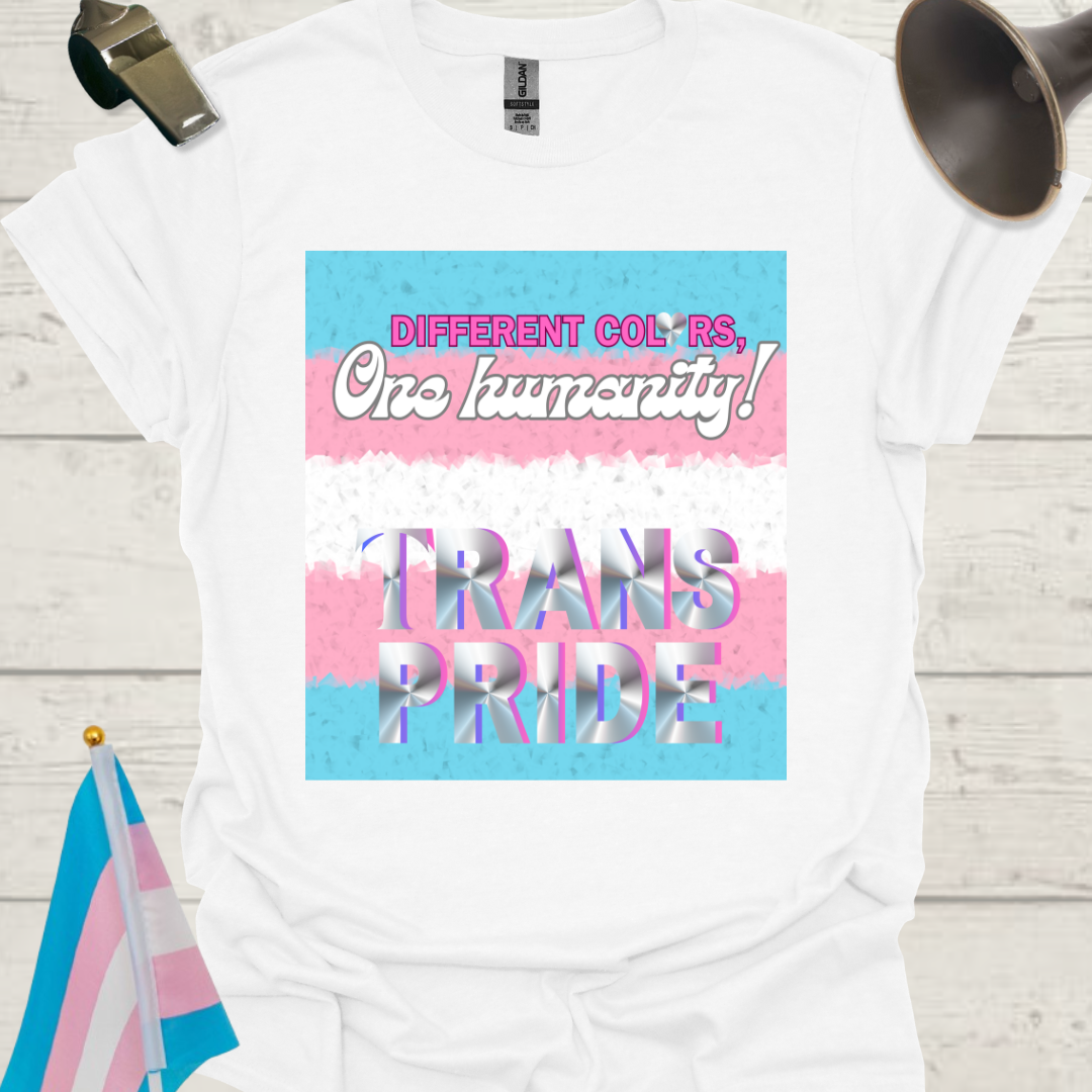 Unisex T-Shirt Humanity Trans Pride Flag