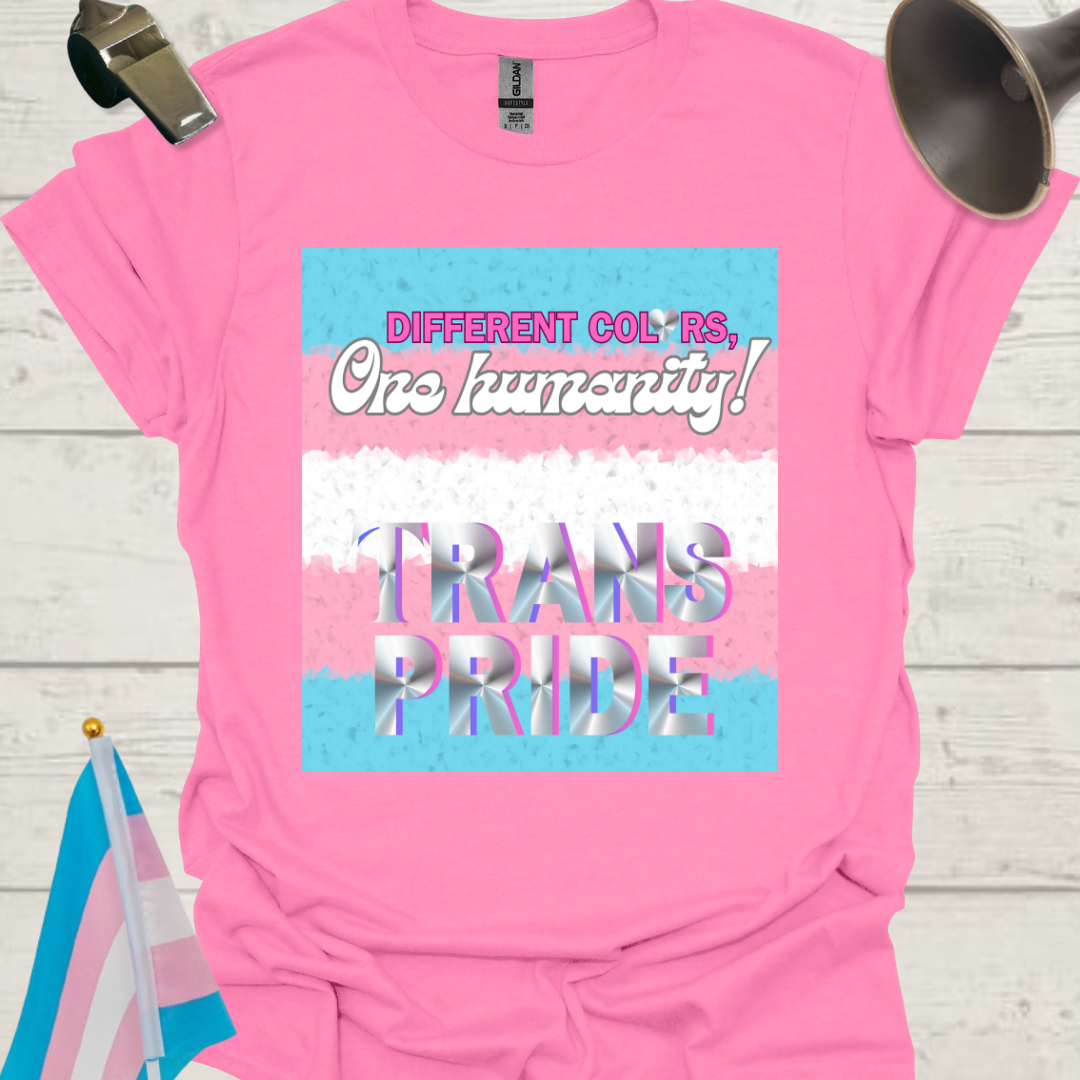 Unisex T-Shirt Humanity Trans Pride Flag