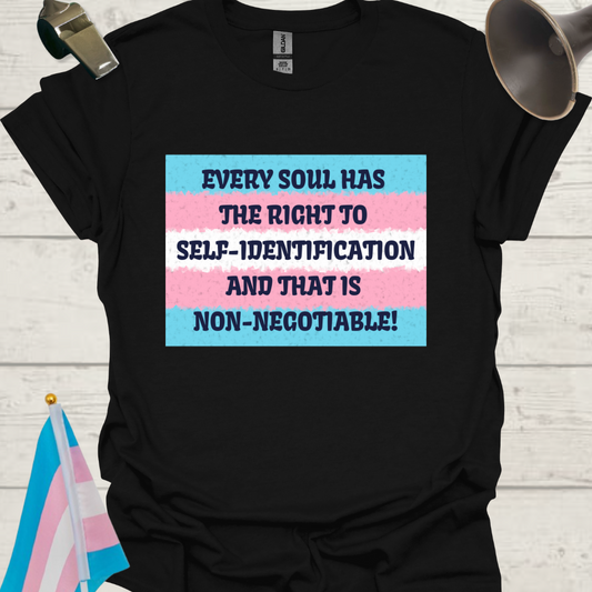 Unisex T-Shirt Self-Identification Transgender Flag