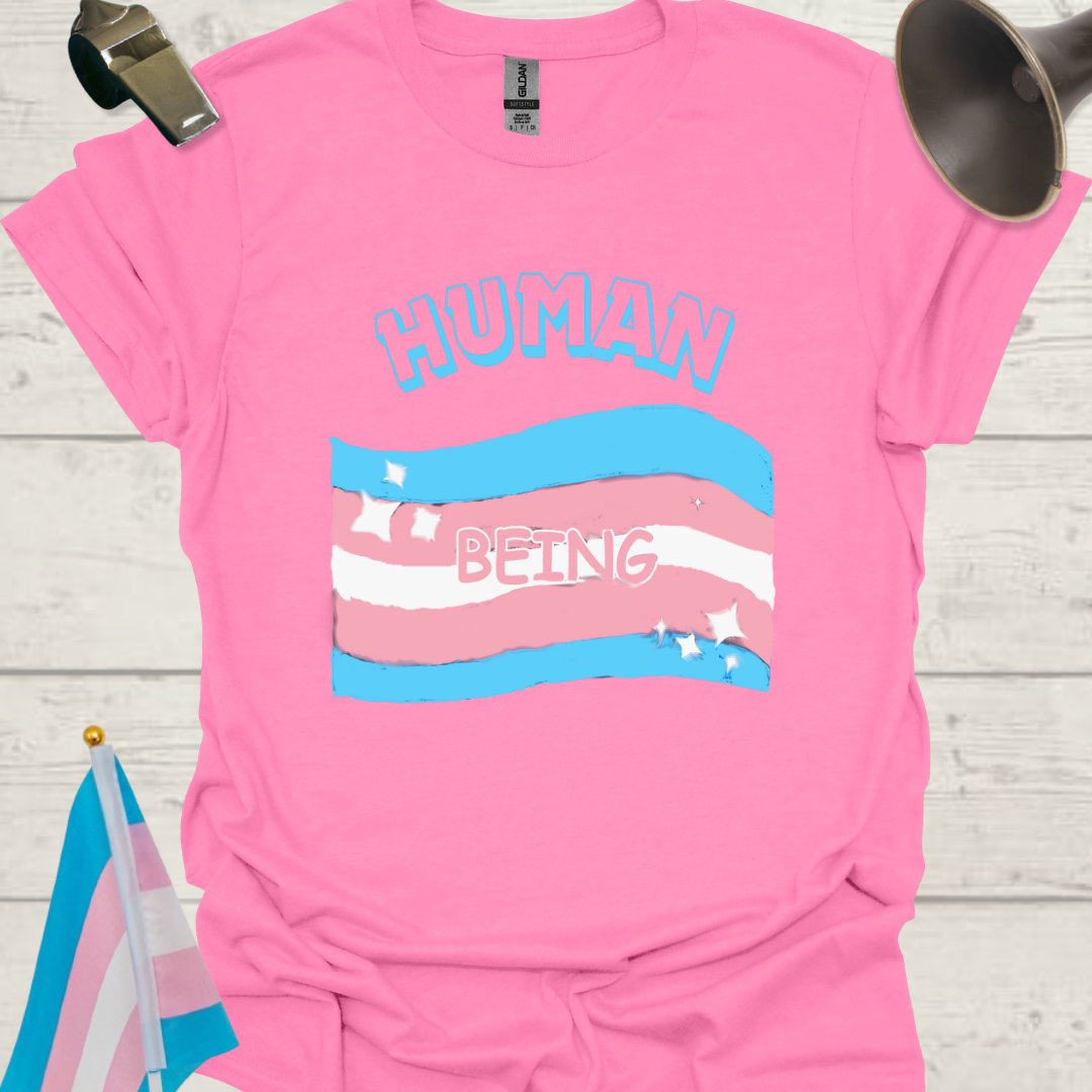 Unisex T-Shirt Human Transgender Pride Flag
