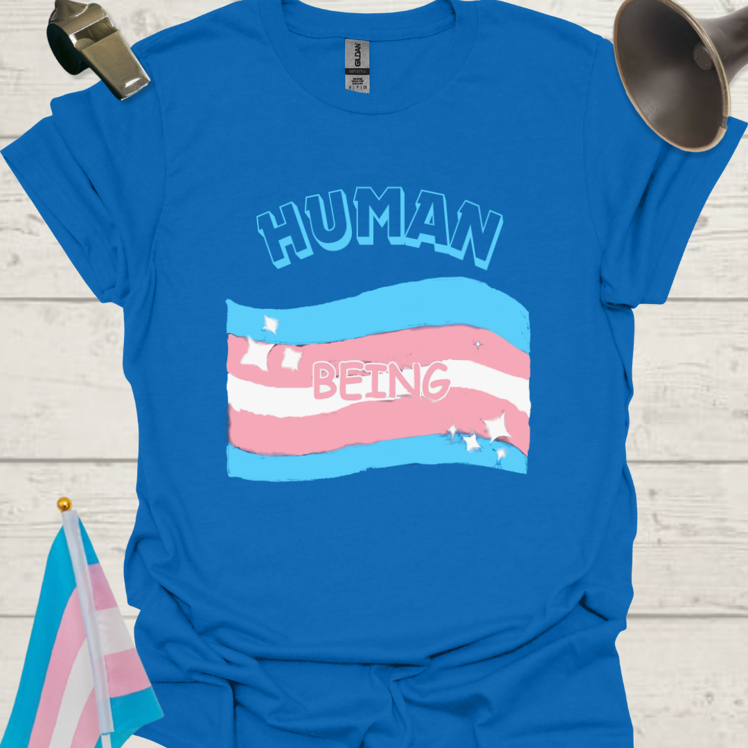 Unisex T-Shirt Human Transgender Pride Flag