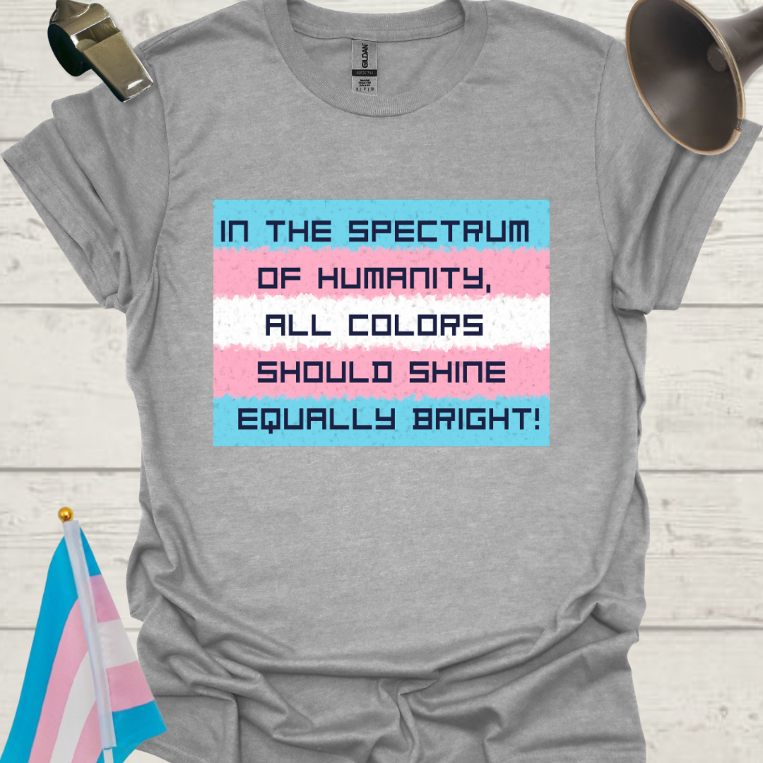 Unisex T-Shirt Spectrum of Humanity Transgender Flag