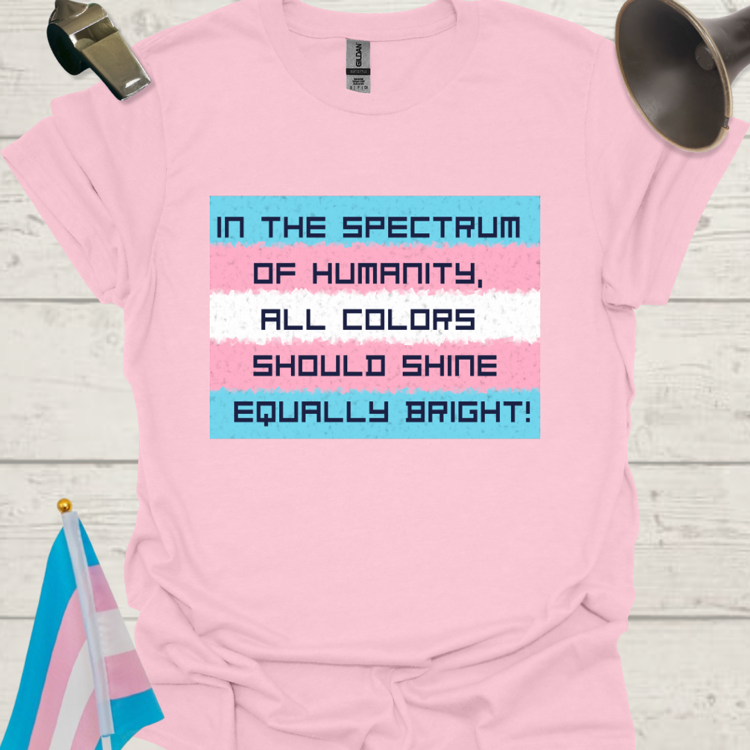Unisex T-Shirt Spectrum of Humanity Transgender Flag