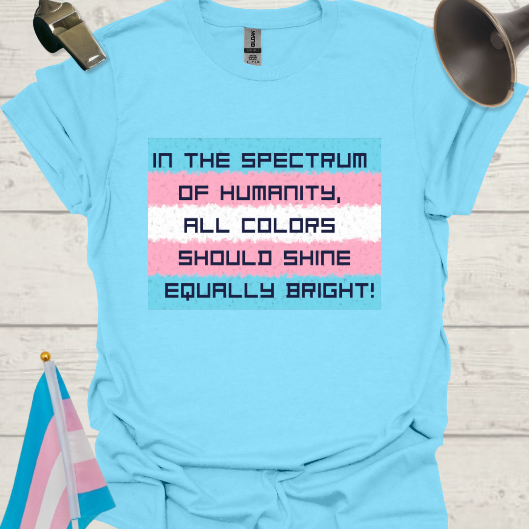 Unisex T-Shirt Spectrum of Humanity Transgender Flag