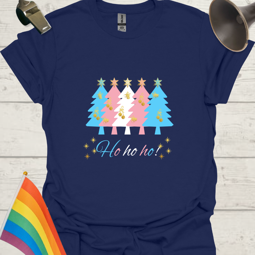LGBTQ - Transgender Christmas Trees, Ho ho ho T-Shirt