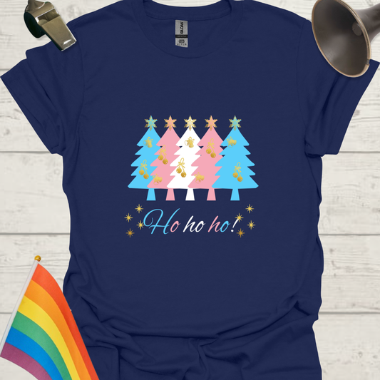 LGBTQ - Transgender Christmas Trees, Ho ho ho T-Shirt