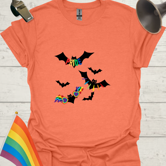 LGBT Pride Halloween Bats T-Shirt