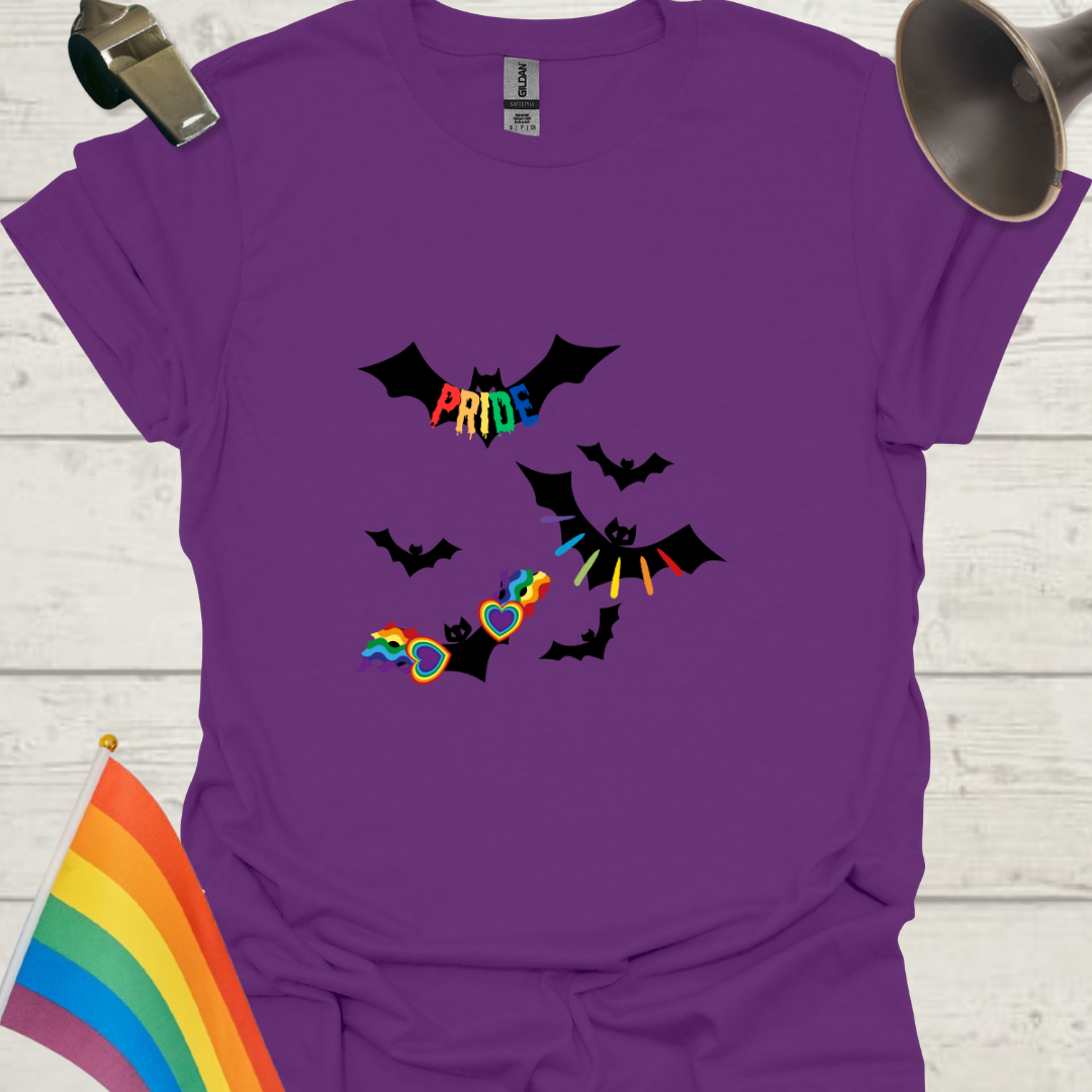 LGBT Pride Halloween Bats T-Shirt