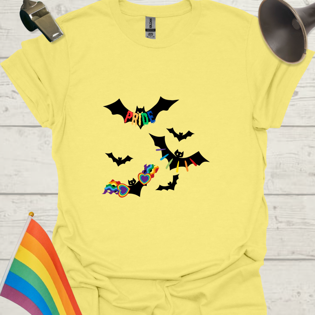 LGBT Pride Halloween Bats T-Shirt