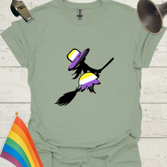 LGBT Pride Non Binary Witch T-Shirt