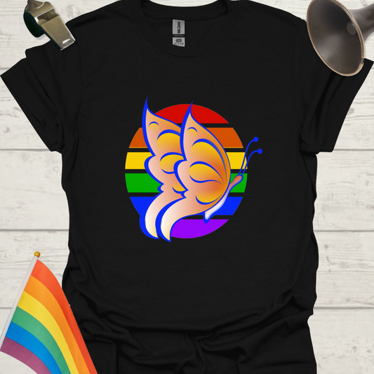 LGBT Pride Sphere Butterfly T-Shirt