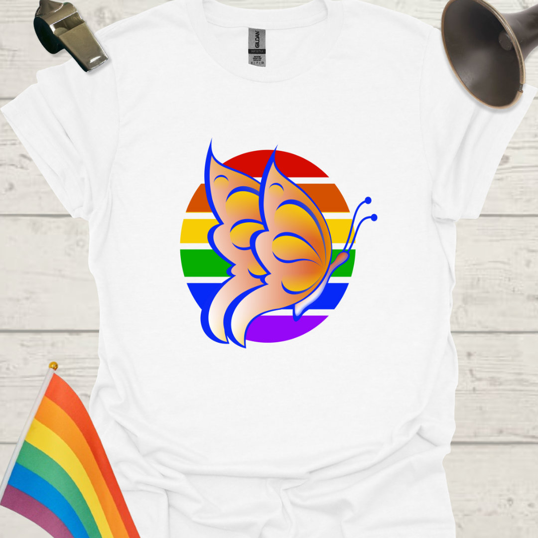 LGBT Pride Sphere Butterfly T-Shirt