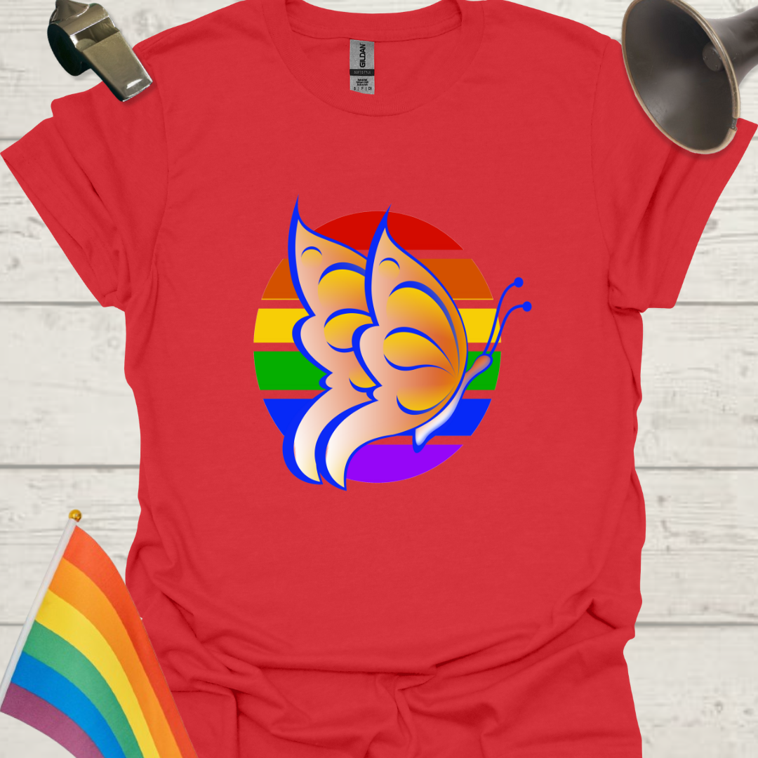 LGBT Pride Sphere Butterfly T-Shirt