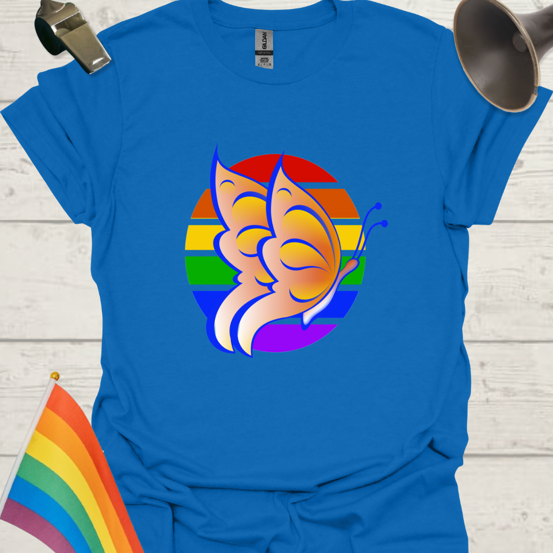 LGBT Pride Sphere Butterfly T-Shirt