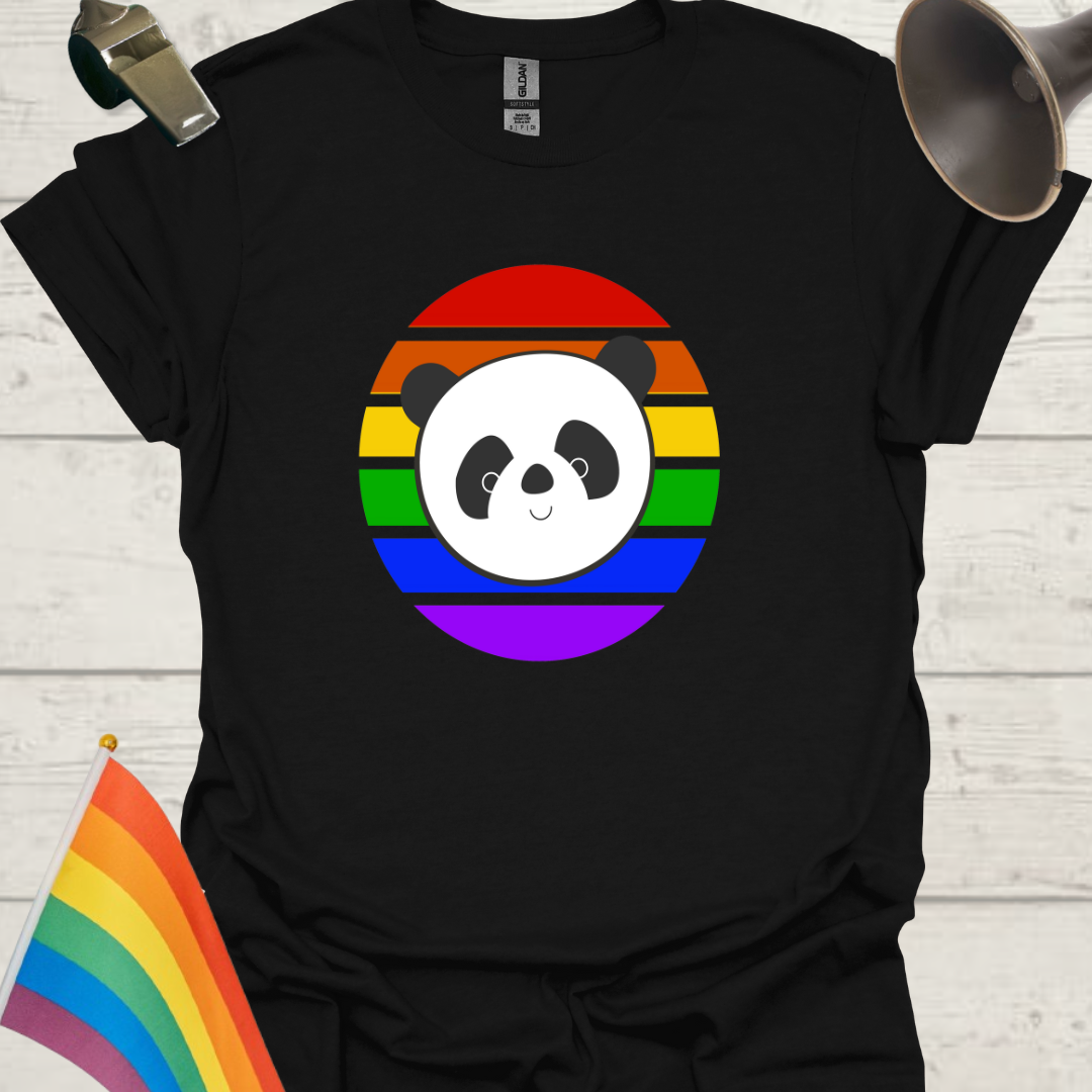 LGBT Pride Sphere Cute Panda T-Shirt