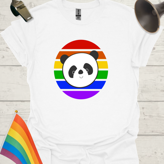 LGBT Pride Sphere Cute Panda T-Shirt