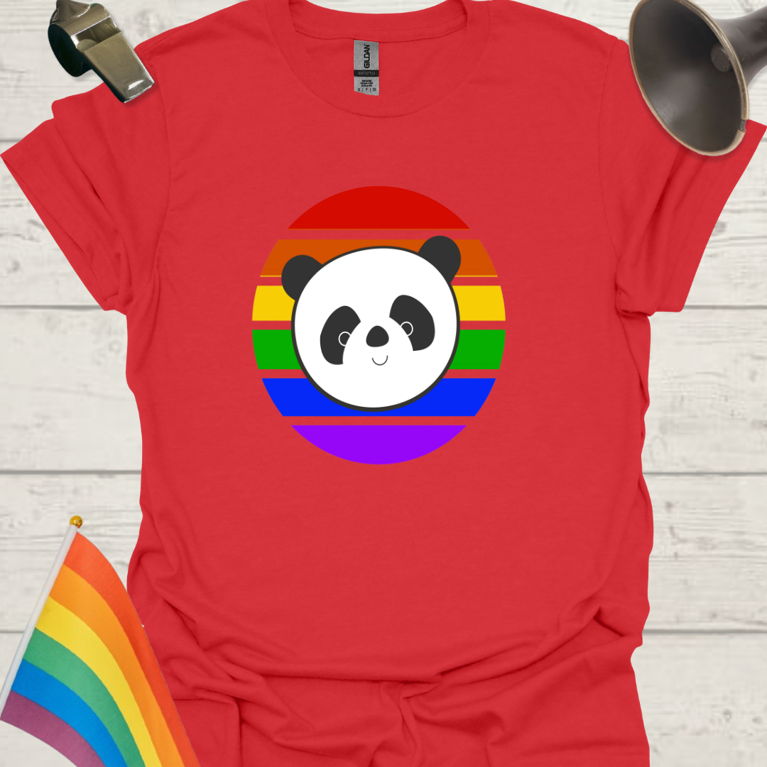 LGBT Pride Sphere Cute Panda T-Shirt