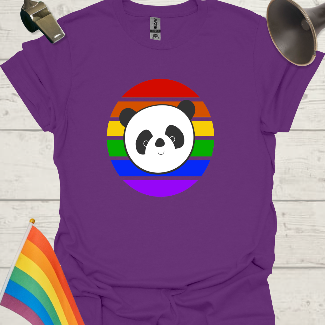 LGBT Pride Sphere Cute Panda T-Shirt