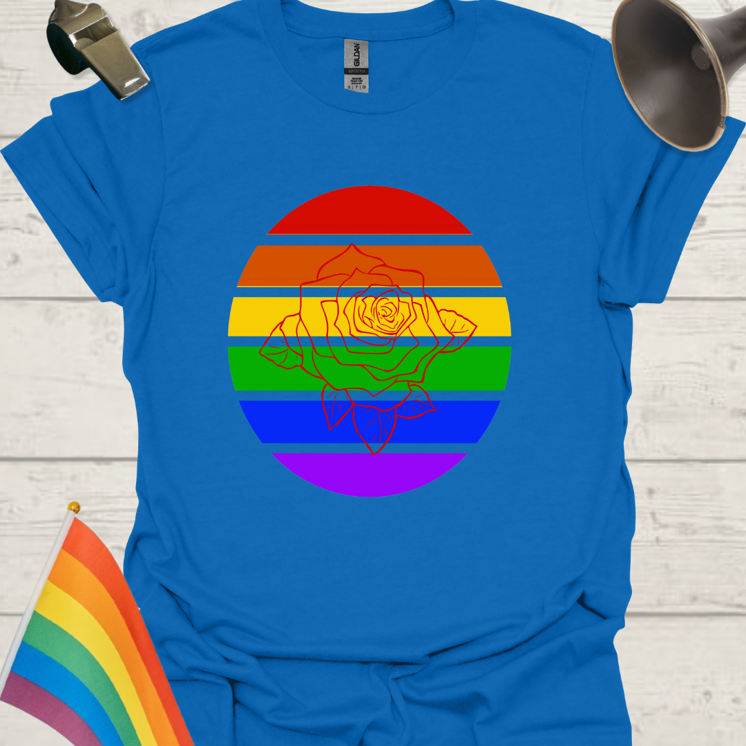 LGBT Pride Sphere Rose T-Shirt